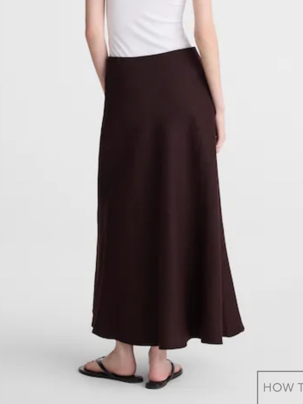 NWT Madewell Navy Linen Maxi Skirt with Subtle A-Line Silhouette size 00 - Picture 3 of 15